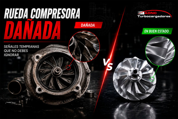Rueda compresora dañada: señales tempranas que el turbo te está lanzando (y cómo no ignorarlas)