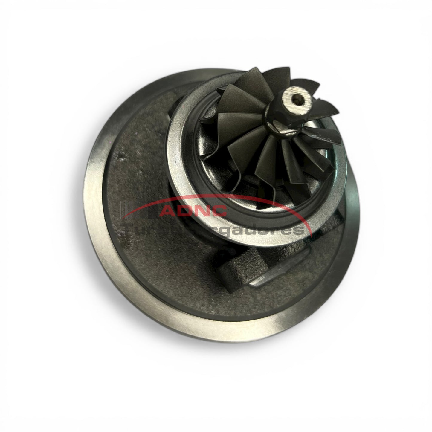 Vista trasera y eje turbina Cartridge Turbo ADNC: K03-062 para Peugeot Boxer 2.2
