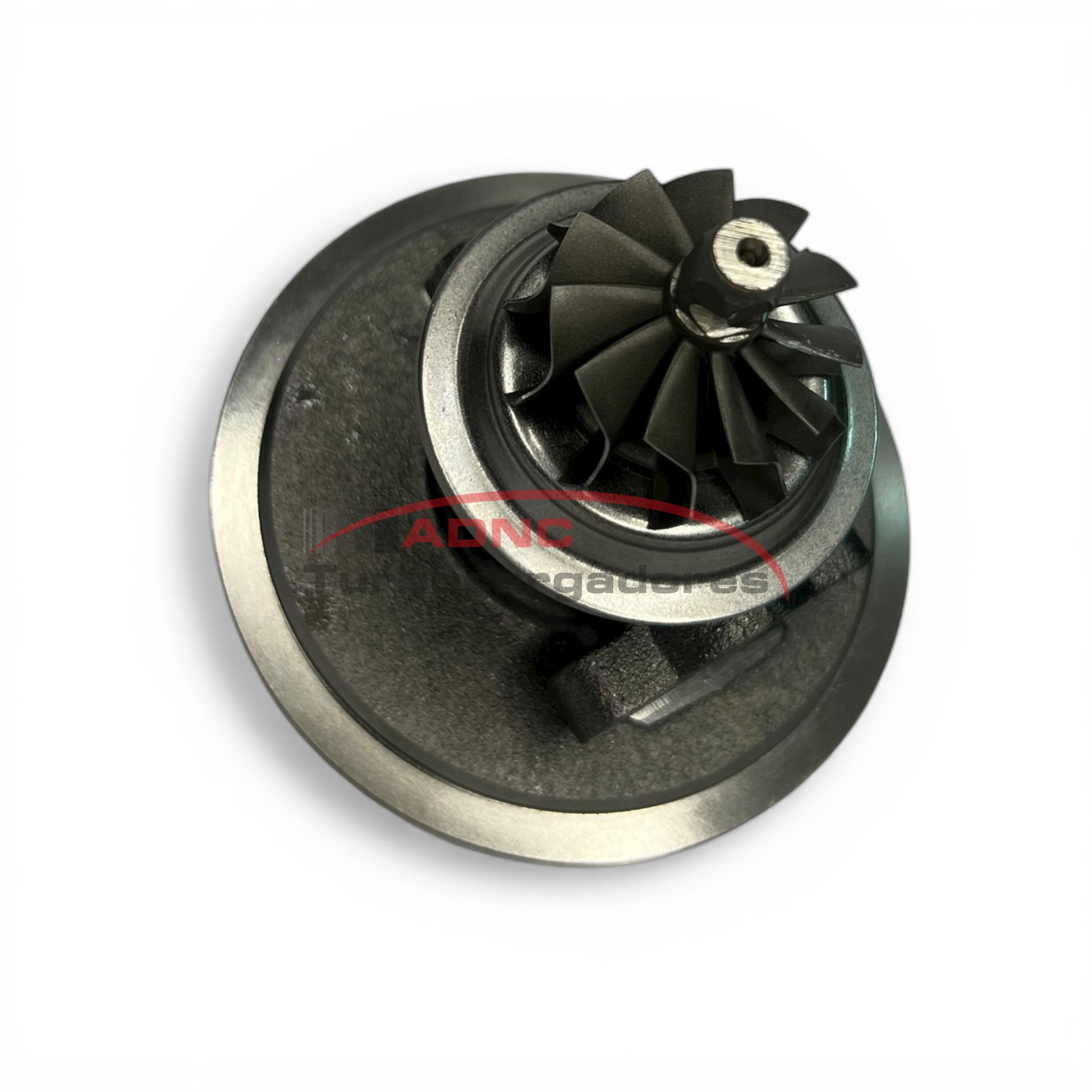 Vista trasera y eje turbina Cartridge Turbo ADNC: K03-062 para Peugeot Boxer 2.2